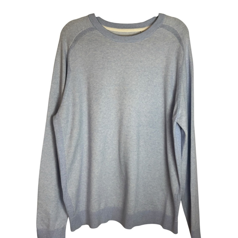 Tommy Bahama Island Zone Light Blue Coolside XL Crewneck Sweater